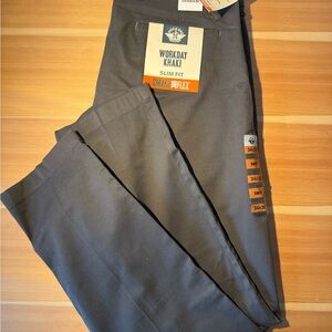 Dockers Workday Khaki Gray Chinos Slim Fit 360 Smart Flex